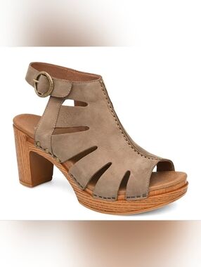 EUC TAUPE DANSKO DEMETRA SANDAL SZ 37